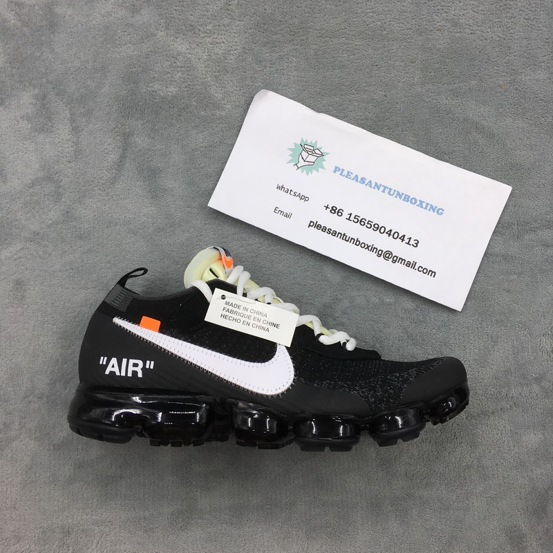 Authentic OFF-WHITE x Nike VaporMax Black GS